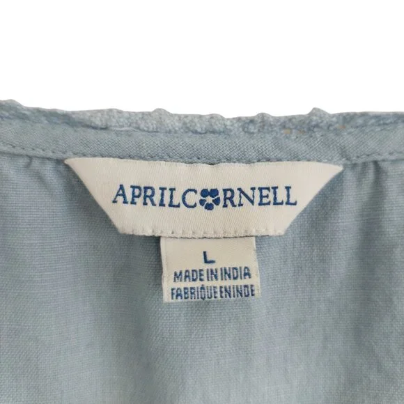 April Cornell Aline Sleeveless Maxi Dress Size Large Like New Cottagecore Boho - Picture 9 of 11